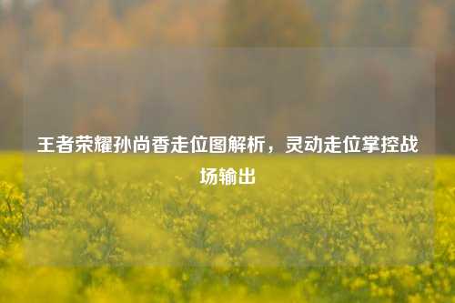 王者荣耀孙尚香走位图解析，灵动走位掌控战场输出