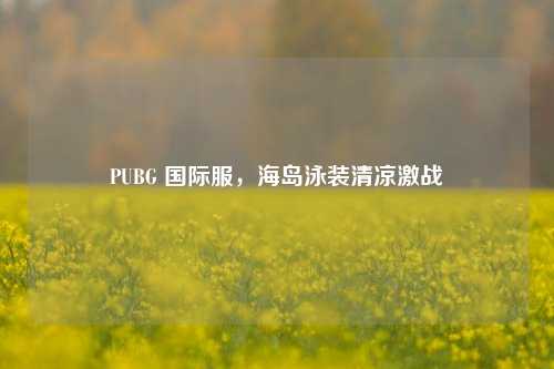 PUBG 国际服,海岛泳装清凉激战